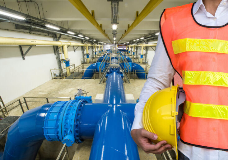 Backwash water Pipeline in Water Treatment Plant